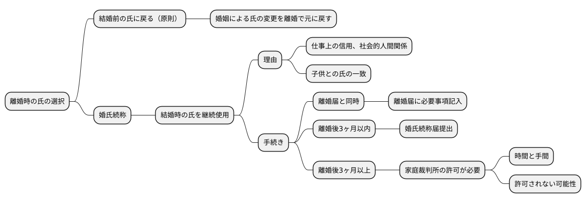 離婚と氏の選択