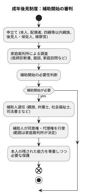 補助開始の審判