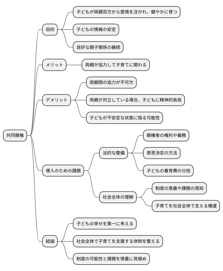 共同親権という選択肢
