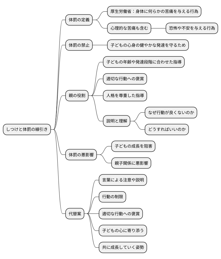 懲戒と体罰の境界線