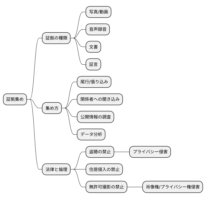 証拠の収集