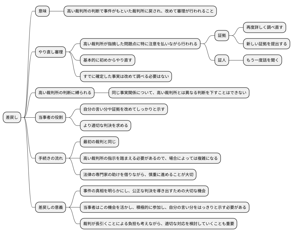 差戻後の手続き