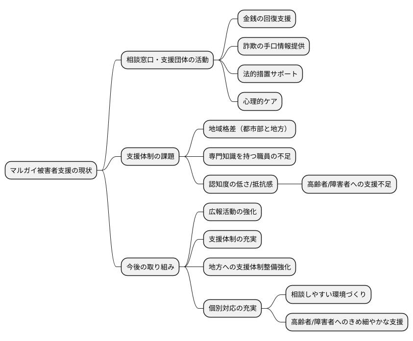 マルガイ支援の現状