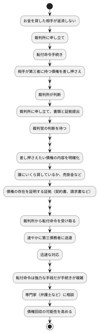 転付命令を受ける際の注意点