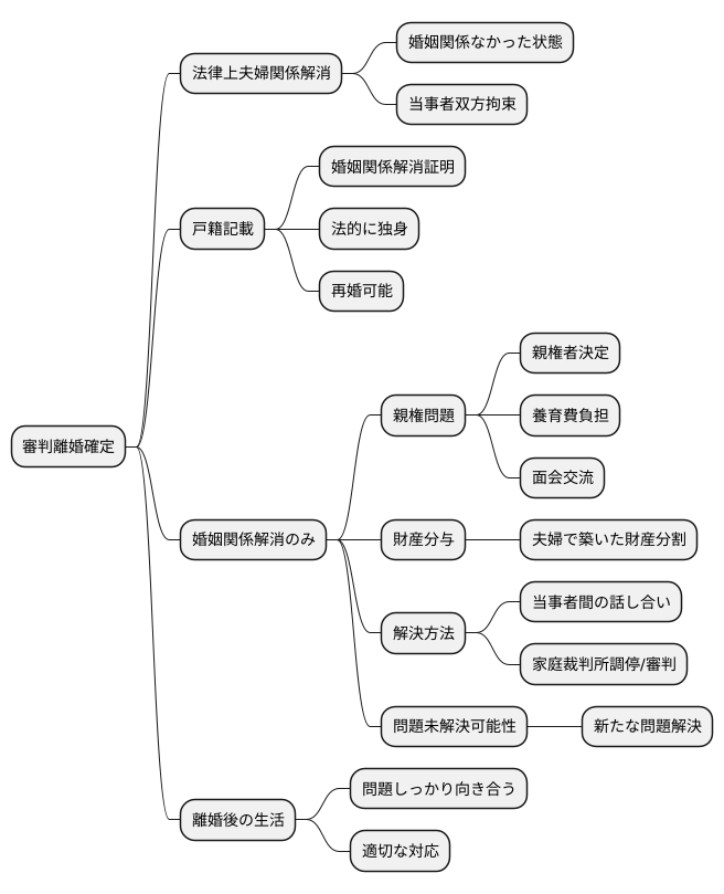 審判離婚の効力