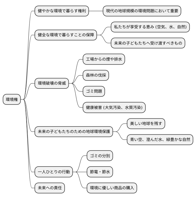 環境権:未来を守る権利