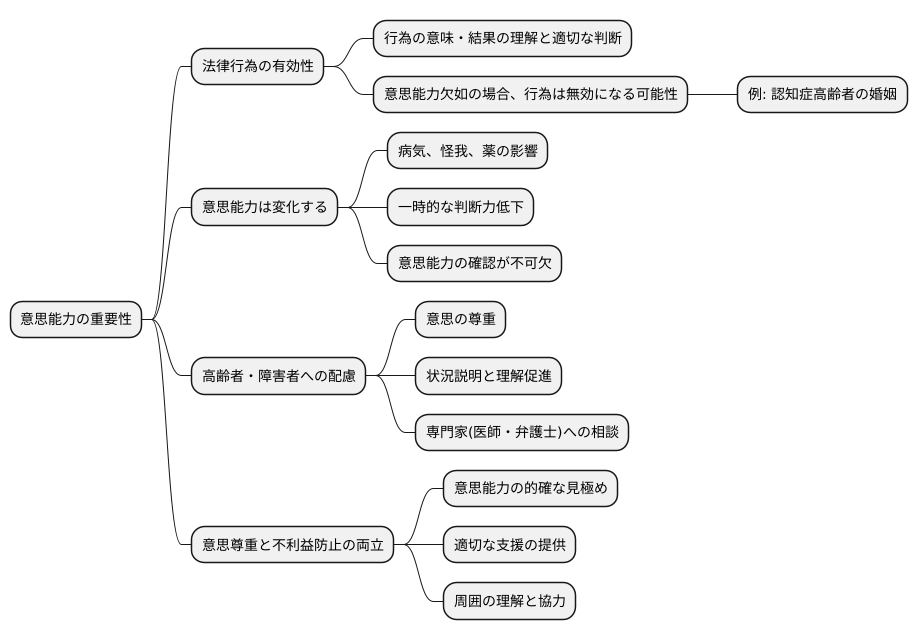 意思能力の重要性