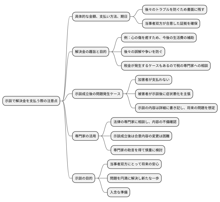 解決金の注意点