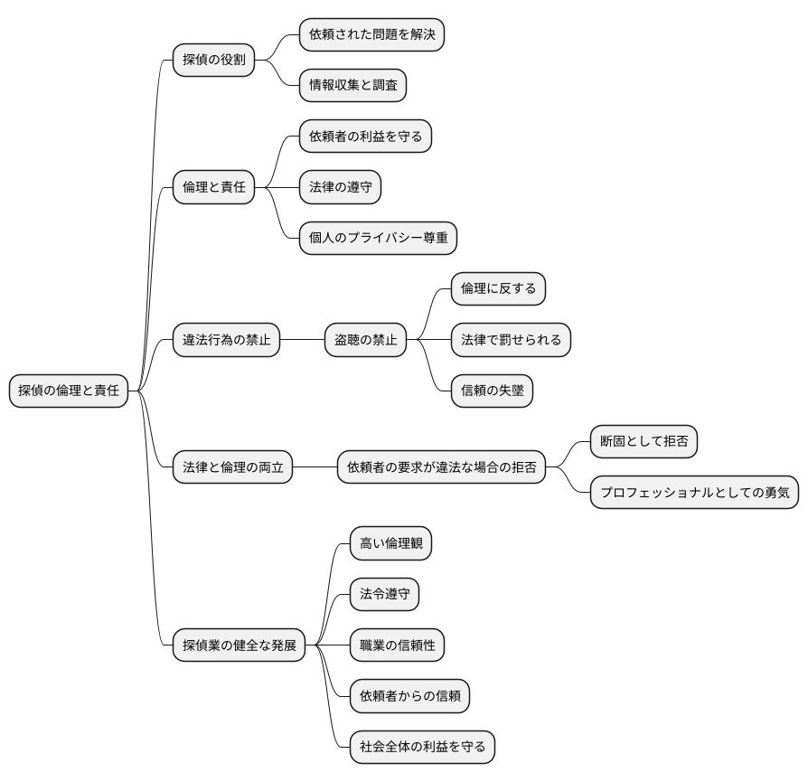 探偵の倫理と責任